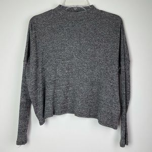 H&M Divided Gray Marled Turtleneck Knit Sweater Size S